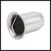 Hihaha 60mm Universal Motorcycle Can Muffler Baffle Pipe Silver Tone Durable Material