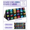 Playing Card Holder for Bingo Pull Tabs Gambling Tickets Game Black/Green