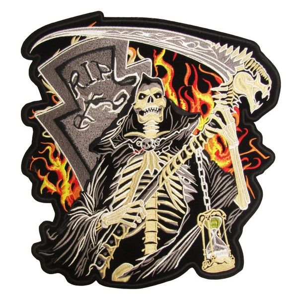 Big Iron Patch Biker Skull (41)