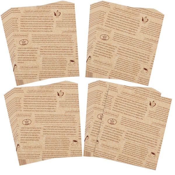 Kansai Paperwork 160096 WAX Paper English Letters Pattern, 40 Sheets, Made in Japan