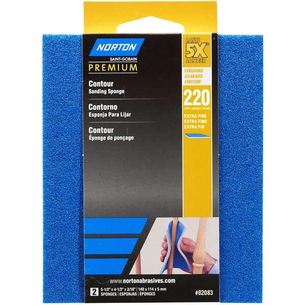 Norton 82083 5X 220 Grit Contour Sanding Pads