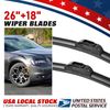 High elasticity Mute boneless Windshield Wiper Blades Size 26" & 18" - U/J-HOOK