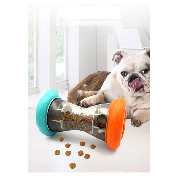 Interactive Food Dispensing Pet Toy - Blue Orange