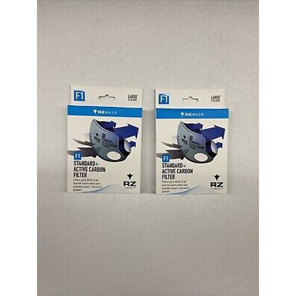 6-Pack F1 Active Carbon Disposable Filter Mask, Large, RZ Mask, Multi-Purpose