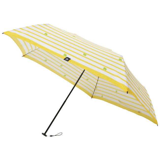 Mabu SMV-40488 Folding Umbrella, Border Yellow, Moz×mabu Collaboration, Windproof Bone, UV Protection, Mini