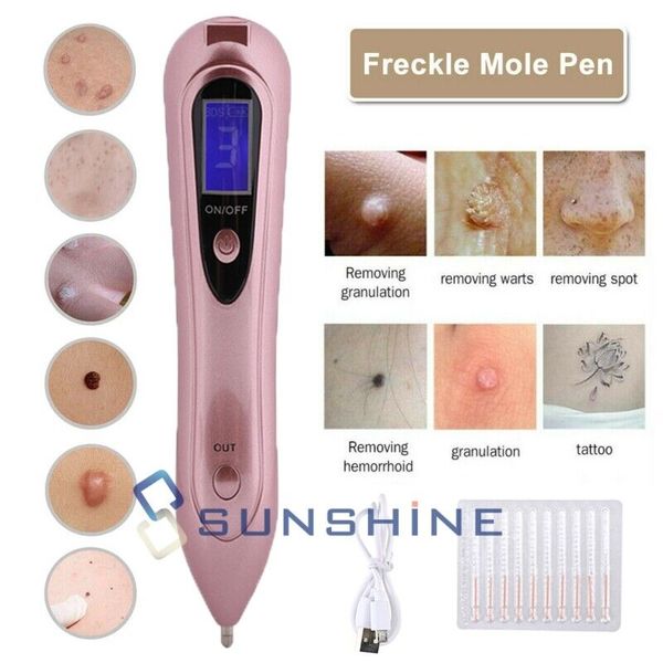 Laser Verrugas Quita Remover Pen Con LED Light Maquina Elimina Pecas Electrico