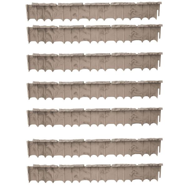Suncast Quick Edge Resin Material 35 Inch Single Strip Lawn Edging (7 Pack)