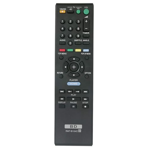 New RMT-B104C BLU-RAY DISC Player Replace Remote fits for Sony BDP-S185 BDP-S270 BDP-S300 BDP-S350 BDP-S360 BDP-S370 BDP-S380 BDP-S470 BDP-S480 BDP-S490 BDP-S550 Subs for BD RMT-B104P