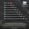 Gatco 850 Latitude II 12" Grab Bar, Chrome