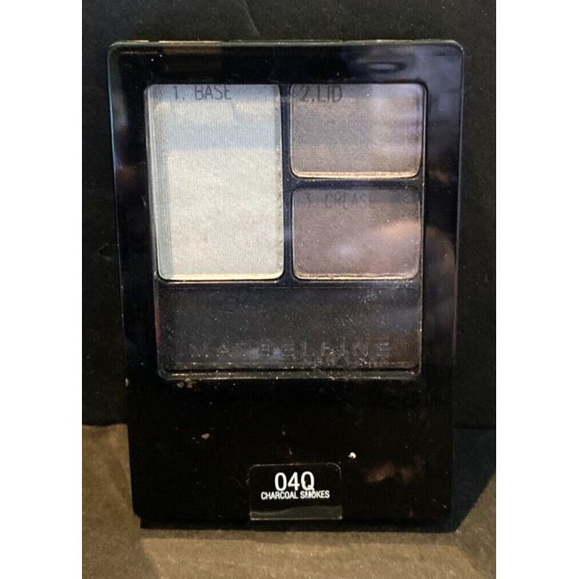 Maybelline Expert Wear Eyeshadow Quads, Charcoal Smokes 04Q, 0.17 oz