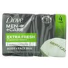 Dove Men + Care Body & Face Bar, Extra Fresh 4 ea