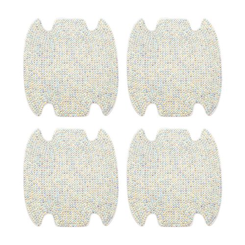 Motoforti Universal Car Door Handle Protective Film Reflective Stickers Anti-Scratch, Multicolor 4 Pcs