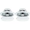 2X 5" 80W MOISTURE RESISTANT CEILING SPEAKERS FOR BATHROOM OR KITCHEN B402 B