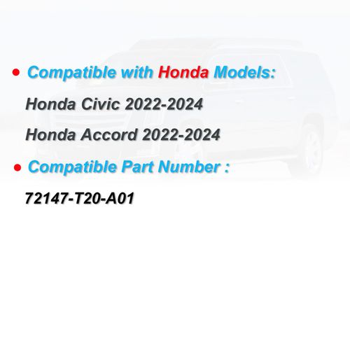Smart Car Key fob Replacement fits for Honda Civic Accord 2022 2023 2024 Keyless Entry Remote KR5TP-4 72147-T20-A01 434MHz