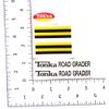 Tonka Road grader with oval W/TRACKING water slide decal