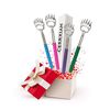 CERRXIAN Grandchild Hand Bear Claw Elastic Portable Stretch Bear Hand Stretch Grandchild Hand Stretch To reach itchy Spots Elastic Back Or Body Tickle, Made of Stainless Steel and Rubber Handles, 4 Colors (Red, Blue, Green, Purple)