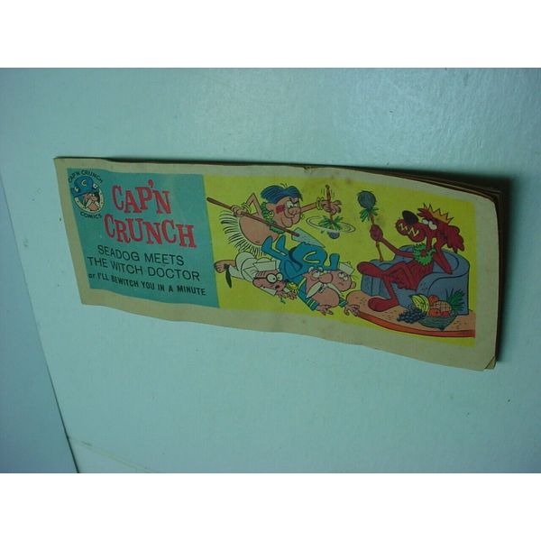 1965 Cap'n Crunch Mini Comic Quaker Oats Cereal Premium "Seaddog meets Witch"