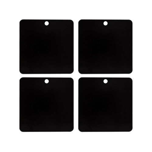 Buyers Products 8895404 Self-Adhesive Magnetic Mount Pad for Aluminum Cabs, 4 Count, for Magnetic Light Mounts, Durable Black Powdercoat, Ideal for Light Bars, Strobe Beacons and Spot Lights