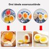 Egg Timer for Cooking, Pack of 6 Egg Timers, Egg Colour Different Timer, Timer for Boiled Eggs, Egg Colour Changing, Timer, Infinite, Reusable, for Home, Restaurant (Red)