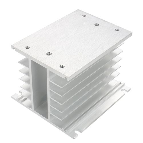 Baomain Heat Sinks Aluminum for 3 Phase Solid State Relay 10A-100A 110mm X 100mm X 80mm