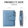 FALAN MULE Small Wallet for Women Genuine Leather Bifold Compact RFID Blocking