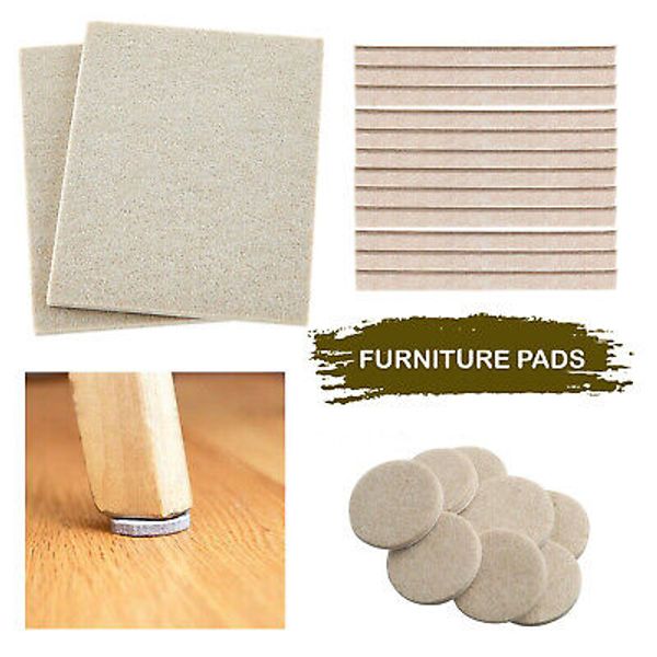 Floor Furniture Protection Felt Pads Large Heavy Duty Self Adhesive Sticky Wood