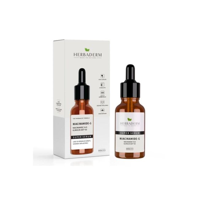 Herbaderm Süperserum Niacinamide%15 Glikolik Asit%5 (30 ml)