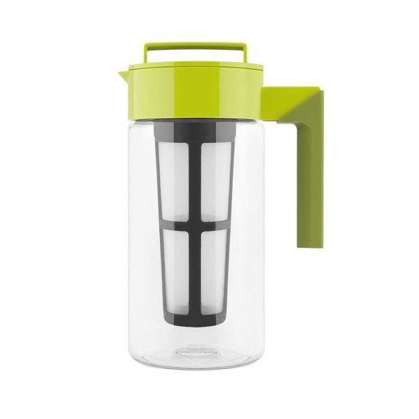 Takeya Premium Quality Iced Tea Maker with Patented Flash Chill Technology Made in the USA, BPA Free, 1 Quart, Avocado