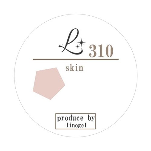 LinoGel Color Gel Skin Color Series 310 LED/UV Light Compatible 5g Sheer Color Professional Gel Nail Color Nail Gel Nail Color Nail Art Dull Pink