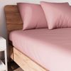 Soleil d'ocre, Jersey Fitted Sheet, Cotton, Pink, 140x190cm
