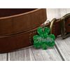 Shamrock Shaped Pet ID Name Tag Large | Personalized Custom Made to Order