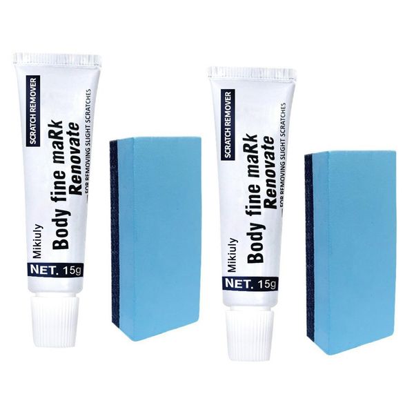 Car Paint Scratch Repair, 2 Pcs Car Scratch Repair Kit, Car Paint Scratch Repair Car Scratch Remover Car Paint Repair Kit for Small Paint Scratches Markings Abrasion (2 * 15g)