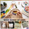 BENECREAT 100 Sheets Thread Spooling, Kraft Paper, Gourd Shape, Sewing Storage, Thread Drop, 4 Hanging Rings, Floss, Thread, Embroidery Thread, Organizing Thread Material, Thread Storage, Bobbin,