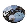 Modern Rose Flower Pattern in Blue Grey and White PopSockets Adhesive PopGrip