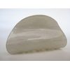Glossy lite gray hair claw clip