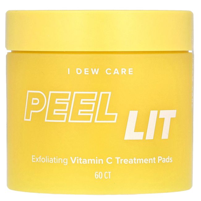 Peel Lit, Exfoliating Vitamin C Treatment Pads, 60 Count