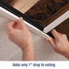 CeilingMAX 100 sq. ft. White Surface Mount Grid Kit
