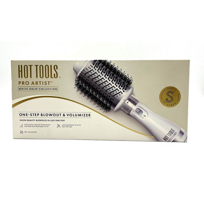 Hot Tools Pro Artist One-Step Blowout & Volumizer White Gold Collection