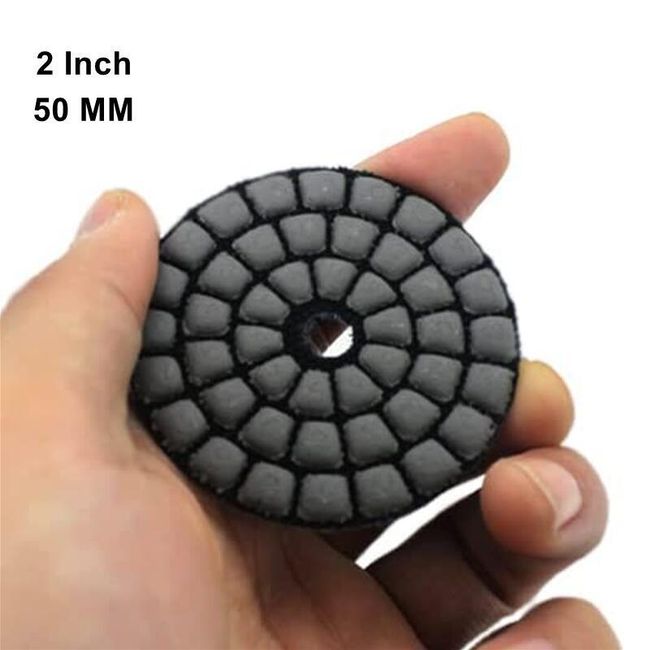 Convex Diamond Polishing Pads 4 inch for Stone and Concrete (7 Grits)