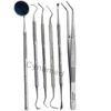 Premium Dental Instruments Scaler Tools Teeth Cleaning 6pc Oral Hygiene Deep Kit