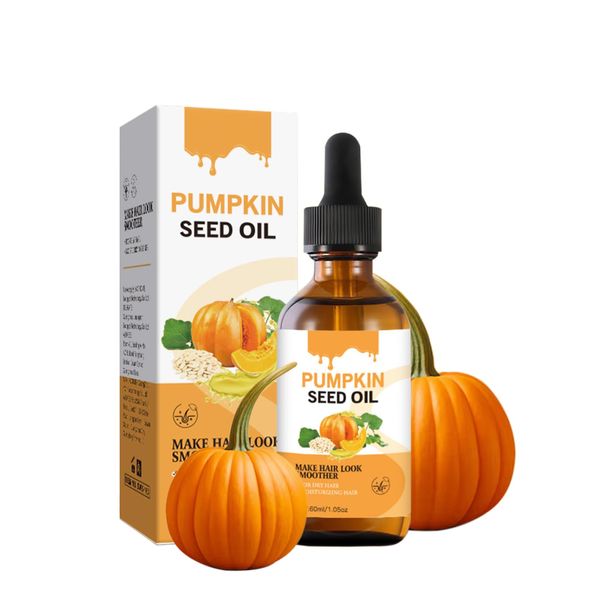 Pumpkin Seed Oil for Hair Growth,Pure Cold Pressed Pumpkin Seed Oil,Moisturize Scalp and Promote Hair Growth Strengthen Hair Root,Hair Growth Oil for Women & Men