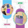10 Pcs A5 Pastel Purple Colour Plastic Wallets Folder Documents Files Holder with Press Stud Button Polypropylene Document Folder Clear Wallet Envelope