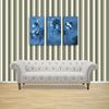 MyTinyWorld Dolls House Miniature Grey Tone Stripes Wallpaper