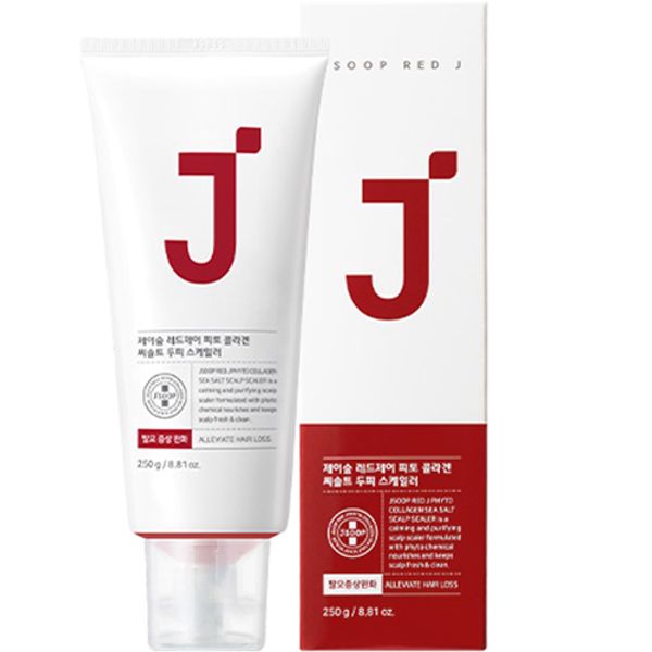 J-sup Red J Phyto Collagen Sea Salt Scalp Scaler