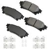 South Mud Bay 4pcs Disc Brake Pad Kit Set Rear Side Ceramic ACT1391ABB