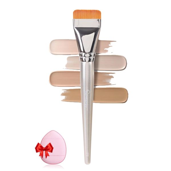 IUHFSIFS Foundation Pinsel【Gleichmäßig Aufgetragen】Ultra Thin Foundation Brush【Neu Leichter Deckkraft】Concealer Pinsel Leicht zu Reinigen Make Up Pinsel Non-haarenden Ultra Thin Make Up Pinsel