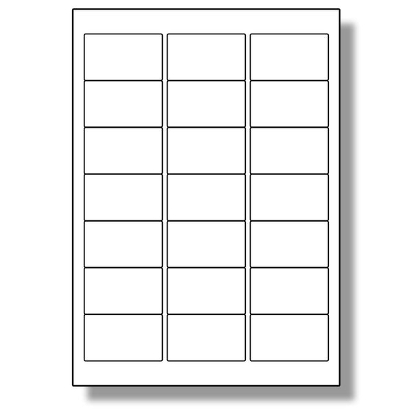 Label Planet® 21 Per Page/Sheet 5 Sheets (105 TRANSPARENT Sticky Labels) CLEAR POLYESTER A4 Gloss WATERPROOF Printable Address Stickers, for Laser Printer, 63.5 x 38.1 MM LP21/63 GTP