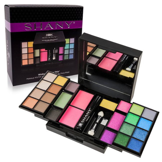 SHANY 'Woke Up Like This' Makeup Kit - Eye Shadows, Blushes,Mascara,Applicators