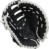 Rawlings | SHUT OUT Fastpitch Softball First Base Mitt | Right Hand Throw | 12" - Single Post Double Bar Web | Black