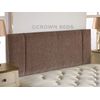 CROWNBEDSUK QUALITY PORTOBELLO CHENILLE HEADBOARD 2ft6,3ft,4ft,4ft6,5ft,6ft (2FT6 SMALL SINGLE, Sand)